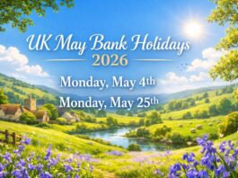 May Bank Holiday 2026.