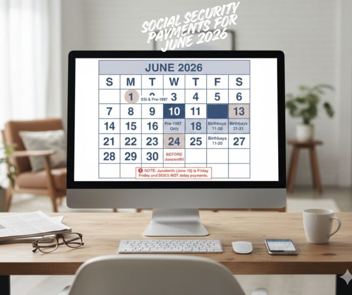 Social Security Payments June 2026.
