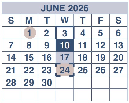 Social Security Payments June 2026 Calendar.