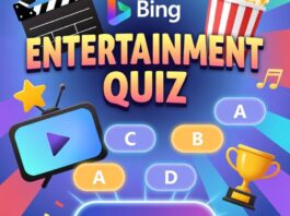 Bing Entertainment Quiz.