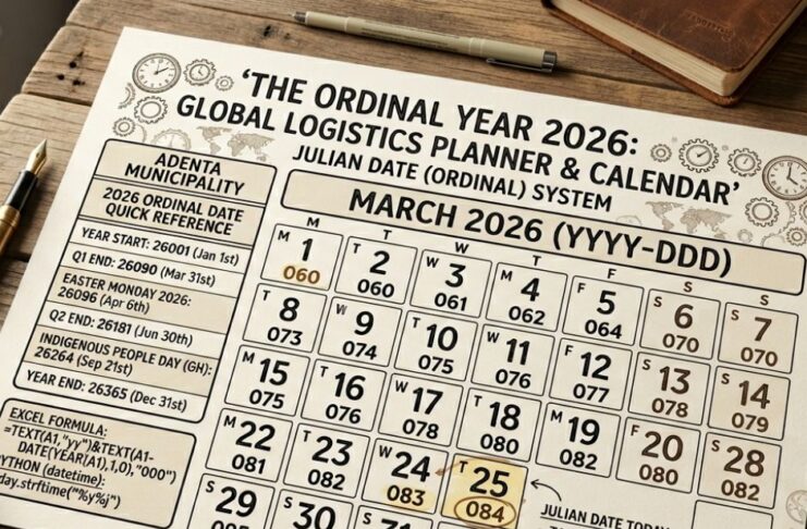 Julian Date Calendar.