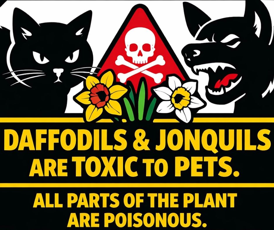 toxicity of daffodils and jonquils to pets.